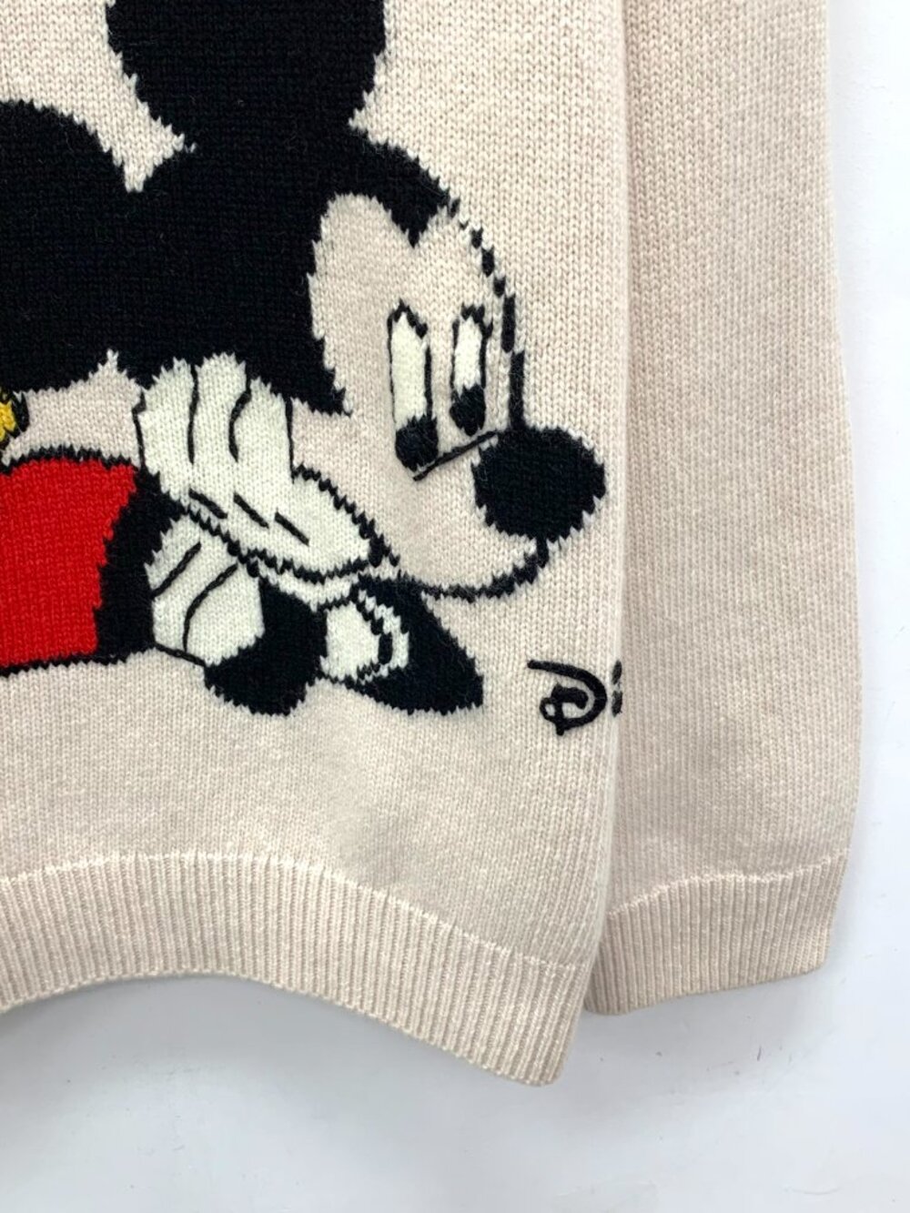 H32179 Gucci x Disney joint khaki Mickey Mouse knitted sweater S size 99 new - Picture 4 of 6